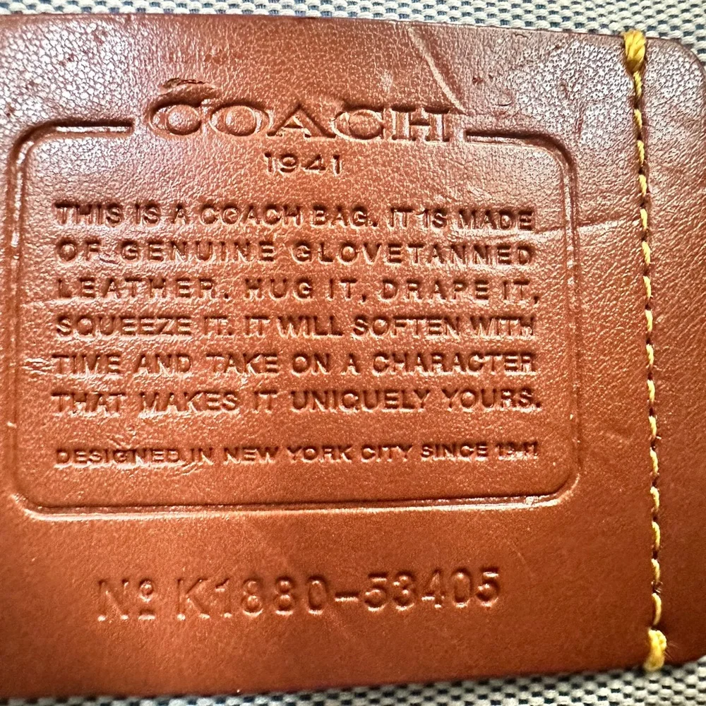 Coach 1941 Rogue 25 Slate Blue with Rivets Like New Bag with dustbag all extras - Picture 11 of 15